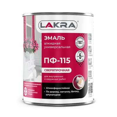 Эмаль ПФ-115 синяя 20 кг Лакра